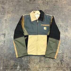 Vtg Custom Carhartt Men's Multi-Color Detroit Work Jacket / size small